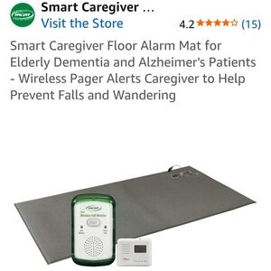 Green Wireless Fall Monitor with Gray Mat